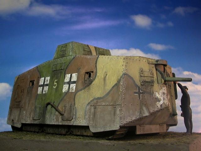 A7V Totenkopf 1:35モデルキット A7V Totenkopf プラスチックモデル